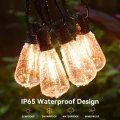 52ft Led Outdoor String Lights Patio With 27 Shatterproof St38 Vintage Edison Bulbs Waterproof Hanging For Backyard Cafe