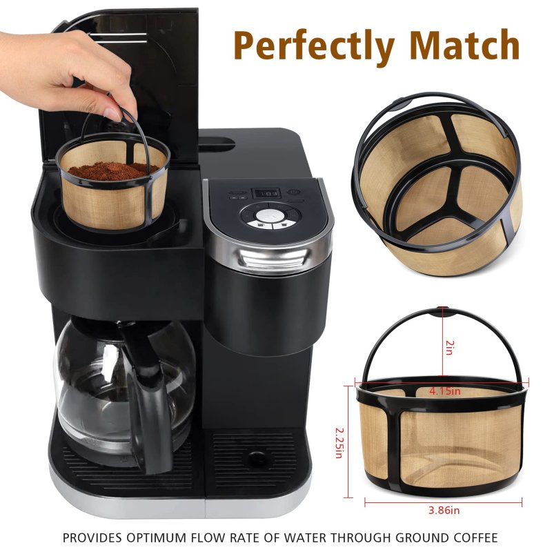 Reusable K Duo Coffee Filter For-duo Essentials Brewers Only Carafe Basket Filters And K-duo Brewers Makers K Accessories 2