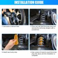 X Autohaux 2pcs 2 44 Inch Rear Suspension Bump Stop Struter Bump For Volkswagen Eos 2007-2016 No 1k0511353m Rubber Yellow