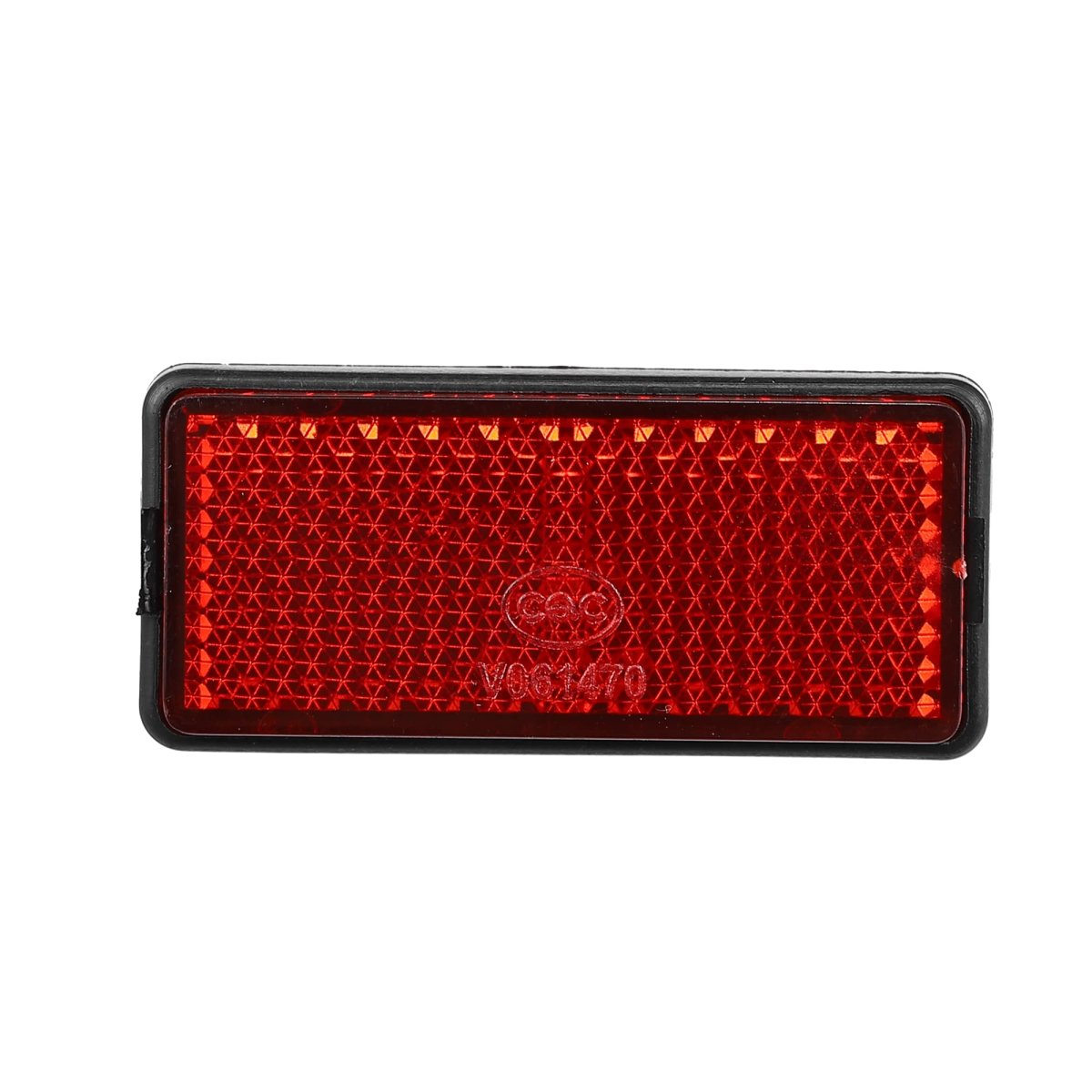 Motorbike Front Lower Fork Reflector Sticker Rear Saddlebag Reflective Cover Universal Red With Screw 4 Pcs
