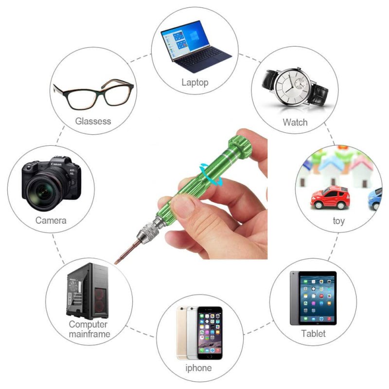 8 In 1 Multifunctional Small Screwdriver Kit For Eyeglass And Glasses Repair Mini Precision Tool Set Cellphone Electronics
