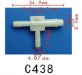 Autobahn88 3-way T-piece Reducer Nylon Vacuum Hose Joiner Od 3-3 5mm 0 12 2 Pack Of 5
