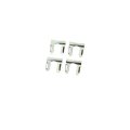 4pcs Metal Brake Cable Flex Hose Line Clips Retainers Bracket Replacement U Shaped Parking Retaining Clip Lock For Cars Trucks 
