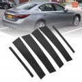 B Pillar Ing Trim 6 Pcs Carbon Fiber Panel Decor For Q50 2014a 2022 Rhombus Design