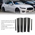 B Pillar Ing Trim 6 Pcs Carbon Fiber Panel Decor For Q50 2014a 2022 Rhombus Design