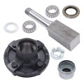 4 On Inch Trailer Hub Kit Include 1 Square Bt8 Spindle And Bearing Suitable For 2000lbs Axles 