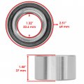 Caltric Front Rear Wheel Bearing Compatible With Honda Big Red 700 Muv700 2009 2010-2013