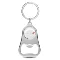 Dodge White Logo Chrome Finish Flat Bottle Opener Metal Keychain 2 25 In X 1 5 Modern Style Unisex Adult Key Chain Model Bo