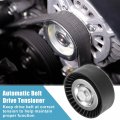 Uxcell Drive Belt Tensioner Assembly Accessory Idler Pulley No 4891596ab 1341a005 For Jeep Compass 2007-2010 Black Metal