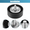 Uxcell Drive Belt Tensioner Assembly Accessory Idler Pulley No 4891596ab 1341a005 For Jeep Compass 2007-2010 Black Metal