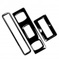 Liru Hardtop Car Rear Roof Reading Lamp Panel Top Cover Trim Kit 3pcs For Audi Tt 8n 2001 2002 2003 2004 2005 2006 Carbon Fiber