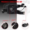 Auto Dynasty High Power Led Projector Driving Fog Lights Lamp With Switch Compatible Ford F250 F350 F450 F550 Super Duty 08-10