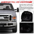 Auto Dynasty High Power Led Projector Driving Fog Lights Lamp With Switch Compatible Ford F250 F350 F450 F550 Super Duty 08-10