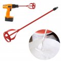 Paint Mixer Bit With Steel Hex Rod For Grout Mortar Mixing Easy To Use Durable Efficient Suitable 1-5 Gallon Barrels