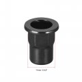 Uxcell M8 Rivet Nuts Thread Half Hexagonal Carbon Steel Zinc-plated Flat Head Threaded Insert Nut Black 20pcs