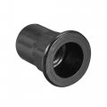 Uxcell M8 Rivet Nuts Thread Half Hexagonal Carbon Steel Zinc-plated Flat Head Threaded Insert Nut Black 20pcs