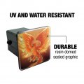 Phoenix Rising From The Flames Tow Trailer Hitch Cover Plug Insert