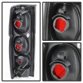 Acanii For 1986-1997 Nissan Hardbody Pickup Truck Black Tail Lights Brake Lamps Driver Passenger Side Replacement