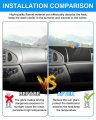 Autorder Dashboard Cover Mat For Ford E150 E250 E350 1997-2008 E450 2003-2008 Econoline Accessories Flannel Dash Sunshade Glare