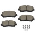 Front Ceramic Disc Brake Pad Set D1640 For Chrysler 200 2015 2017 And Dodge Dart 2013 2016 4 Piece With Hardware 