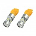 Werfamily 3157 3057 4114 High Power 3535 16-smd Led Bulbs Projection Switchback Dual Color Amber White For Car Auto Front Rear