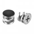 Uxcell Furniture Connector Cam Lock Fittings 15mm X 12mm With Black Cover For Panel Connecting 20pcs