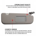 Dasbecan Gray Right Passenger Side Sun Visor For Hyundai Elantra 2011 2012 2013 2014 2015 Replaces 852103x000tx