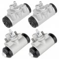 Caltric 2 Front And Rear Wheel Hub Brake Cylinder Compatible With Kawasaki Mule 2510 Kaf620 A 4x4 1994-2002