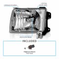 Amerilite Crystal Headlights For Nissan Frontier Passenger And Driver Side