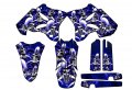 2002-2004 Yz 125 Jester Blue Senge Graphics Base Kit For Yamaha 