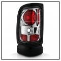 Acanii For 1994-2001 Dodge Ram 1500 2500 3500 Pickup Chrome Rear Tail Lights Brake Lamps Pair Driver Passenger Side