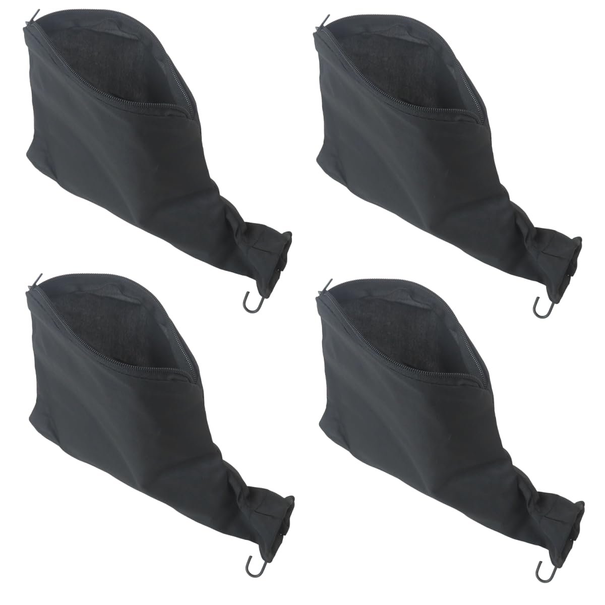 4 Pack Miter Saw Dust Collector Bags With Zippered Design And Wired Adjustable Stand Fits 1 7 In To 2 Ports For Dewalt Ryobi