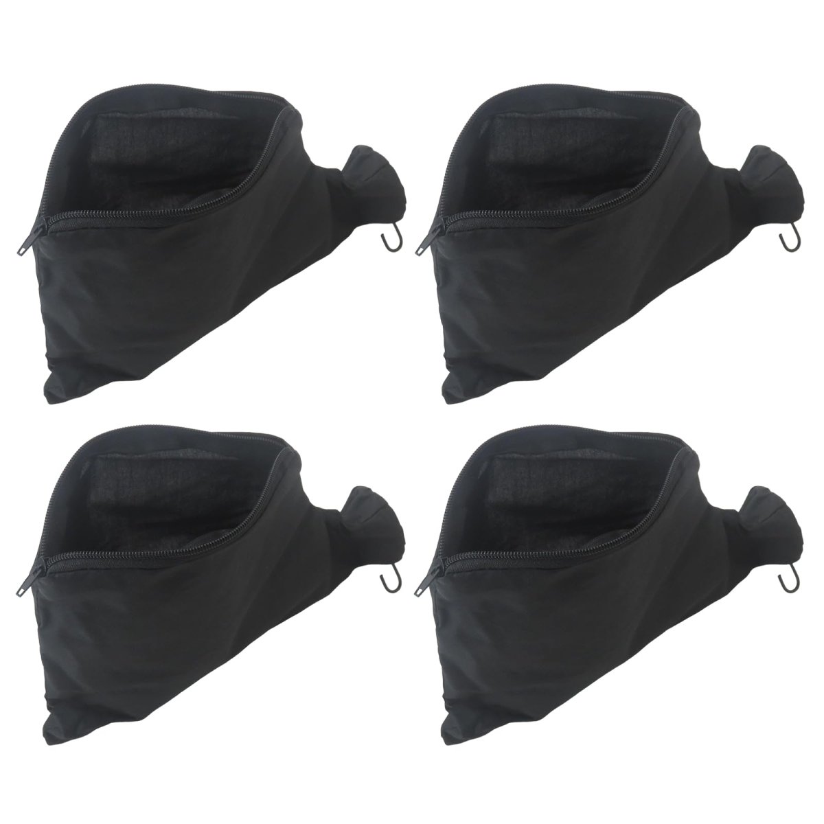4 Pack Miter Saw Dust Collector Bags With Zippered Design And Wired Adjustable Stand Fits 1 7 In To 2 Ports For Dewalt Ryobi
