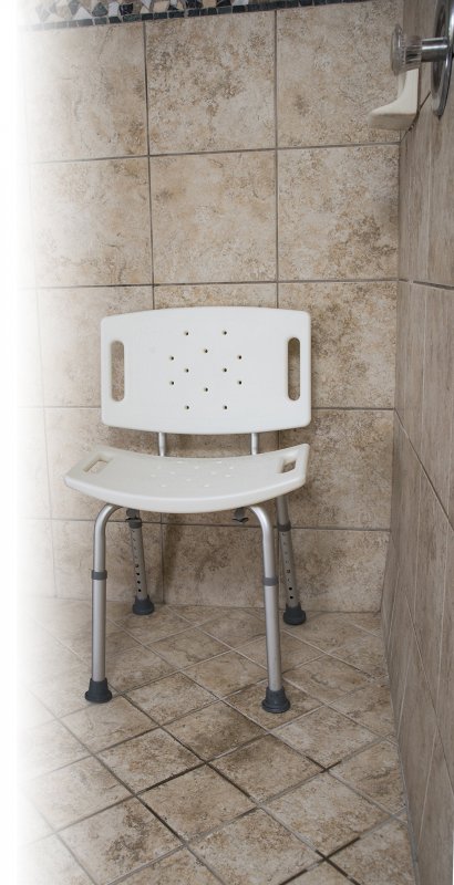 Essential Medical Supply Adjustable Tool Free Blow Molded Shower Bench With Removable Back