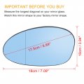 X Autohaux Car Left Side Mirror Glass With Backing Plate Heated 51167157247 For Bmw E82 E90 E91 E92 E46 328i 2007-2009