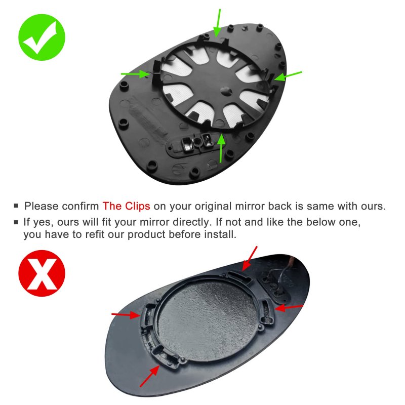 Car Left Side Mirror Glass With Backing Plate Heated 51167157247 For Bmw E82 E90 E91 E92 E46 328i 2007-2009