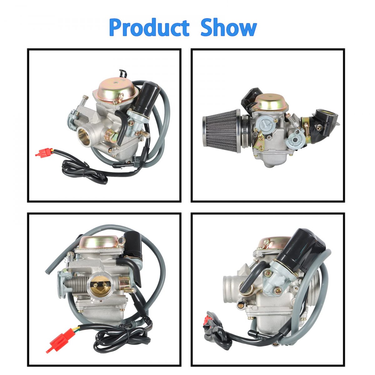 24mm Carburetor With Air Filter Replacement For Gy6 150cc Atv Go Kart Scooter Kazuma Taotao Sunl Baja Roketa