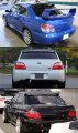 Painted Glossy Black Sti Style Rear Roof Spoiler Wing Fits For 2002-2007 Subaru Impreza Wrx