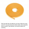 Uxcell Edge Trim Orange U Shape Protector Rubber With Steel Clips Fits 5 64 -9 14 76ft 4 5meter Length Door Guards