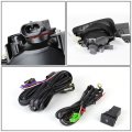 Pair Clear Bumper Driving Fog Light Lamp Switch Wiring Kit Compatible With Honda Accord 4-door 03-05