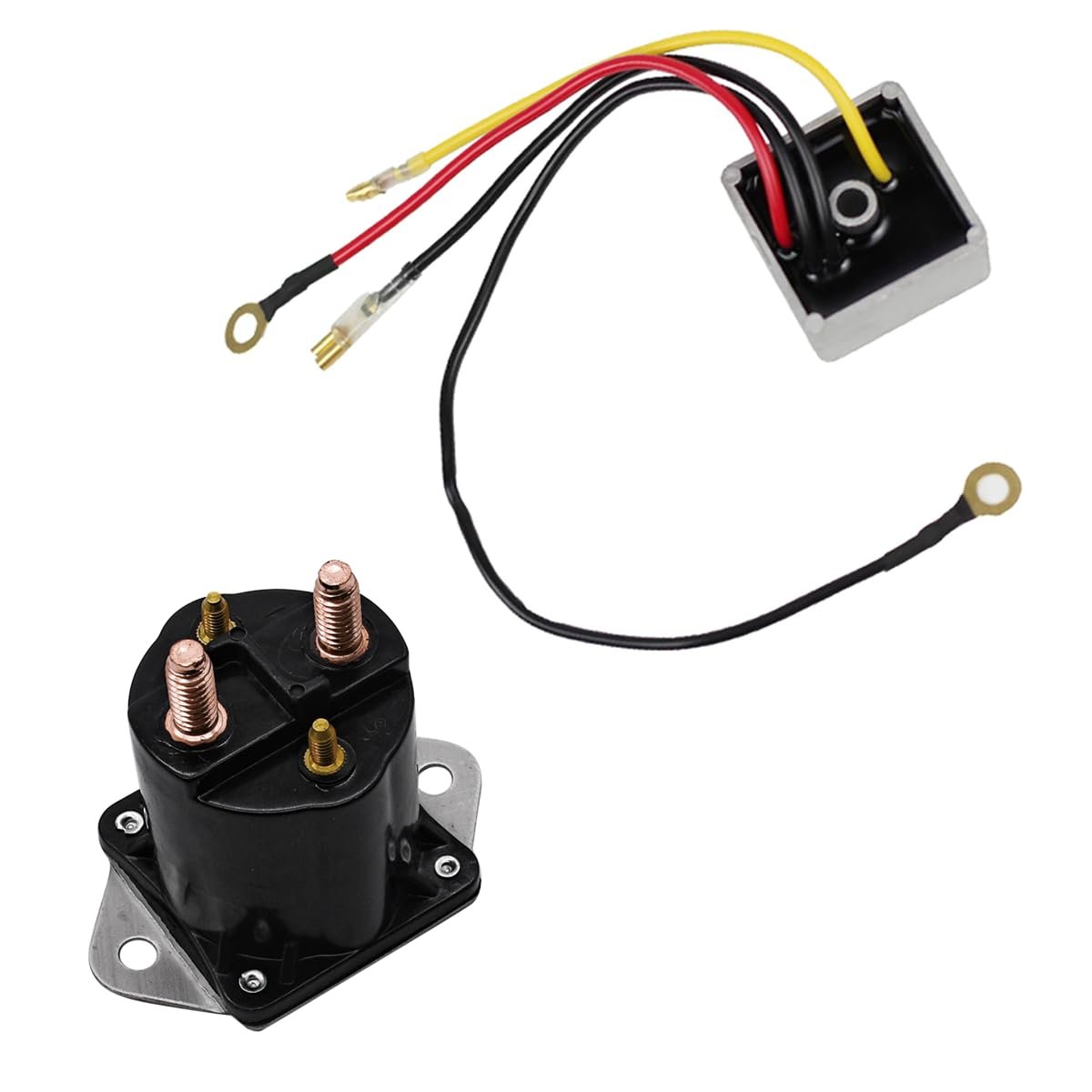 Partman 12v Solenoid Switch 1027101-01 Voltage Regulator Rectifier Fit For Club Car Ds 1992-up Gas Golf Cart