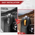 Sautvs Front Fender Led Lights For Can Am Ryker Smoked Black Wheel Reflectors With Turn Signals Running The Can-am 2019-2023