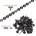 Uxcell 5pcs Upholstery Tacks Strips 1meter Glossy Decorative Nail Trims For Sofa Headboard Chair Furniture With Nails 11mm Gray