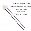 Minho Motorcycle Panel Control Buttons 2-wire Connector Compatible With Chinese Scooter Mopeds Taotao Jonway Jmstar Tank Female