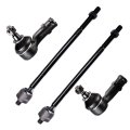 4 Piece Front Inner And Outer Tie Rod End Kit For 2008 Ford Focus Ev80632 Es800304 Es800305 