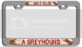 Bark If You Love A Greyhound Dogs Pets Ch 3d Metal License Plate Frame Auto Suv Truck Tag Holder R46 