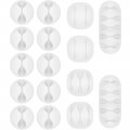 Shintop Cable Clips 16 Pack White Cord Holder Adhesive Organizer Wire For Organizing Phones Chargers Desk Nightstand Car 