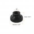 Uxcell Knurled Thumb Nuts 8pcs M4 Carbon Steel Nut High Head Through Hole For 3d Printer Part Black