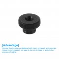 Uxcell Knurled Thumb Nuts 8pcs M4 Carbon Steel Nut High Head Through Hole For 3d Printer Part Black