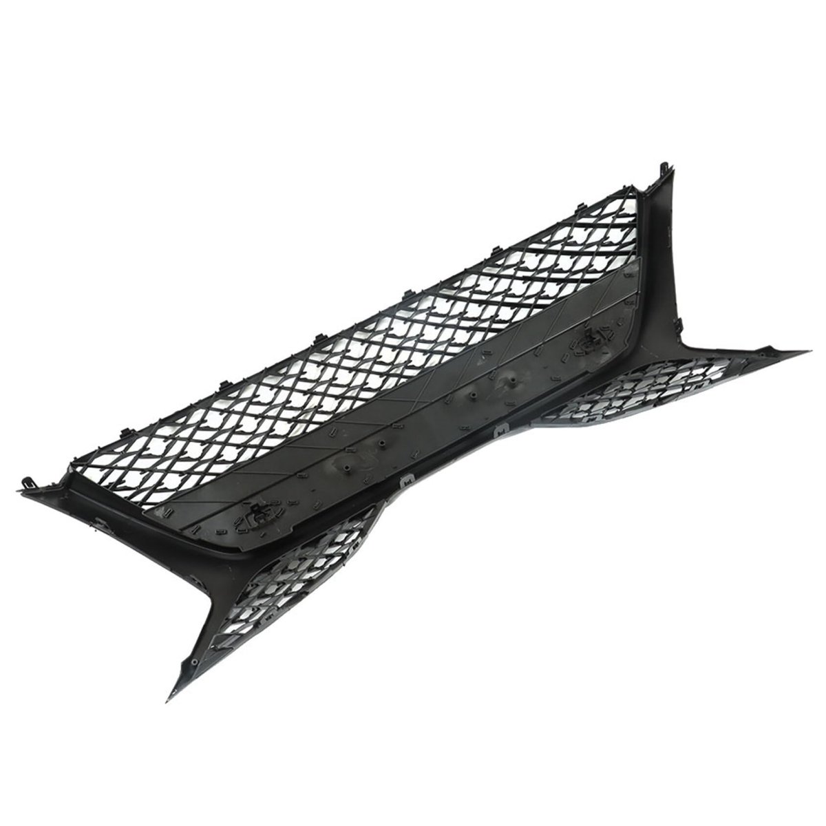Front Upper Lower Grille Grill Glossy Black Mesh 2pcs Kit With Sensor Holes Replacement For 2018 2019 2020 Camry Se Xse